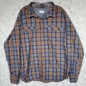 Columbia Omni-Shade Plaid Button Down XL/TG